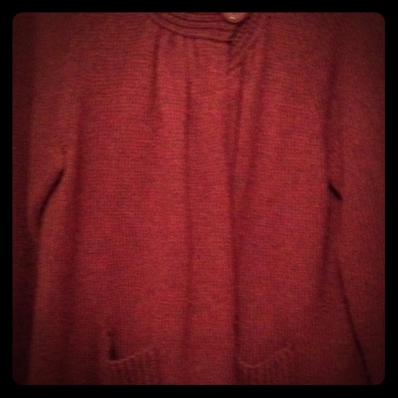 Petite large women's wool sweater