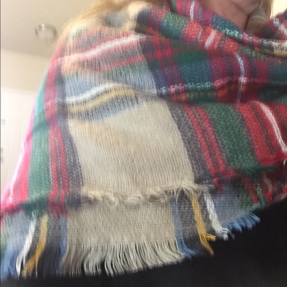 Oversized Tartan Scarf