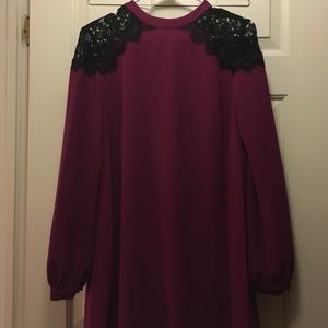 Cece Burgundy Dress