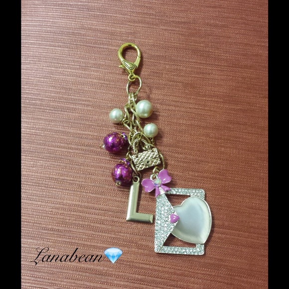 Lana Bean Jewels Jewelry - Gold initial "L" purse charm!