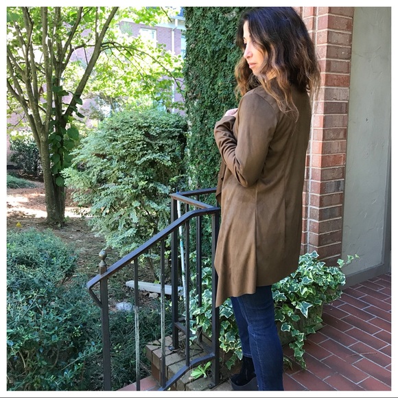 ✨LAST ONE ✨Paris Faux suede draped jacket - Picture 8 of 8