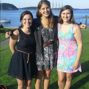 Navy blue Abercrombie and Fitch dress size M