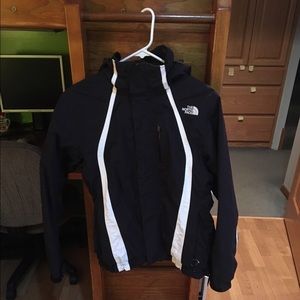 The North Face shell jacket (black, waterproof)