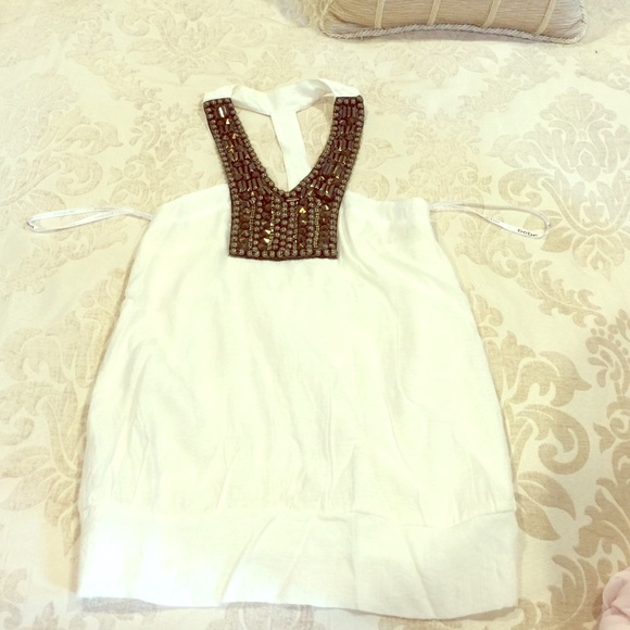 bebe Beaded Halter Top