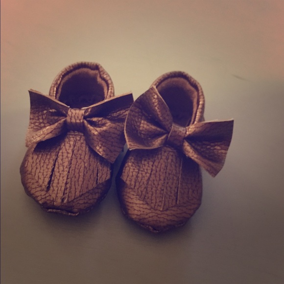 Moccasins baby 3-6 size 4" long brand new