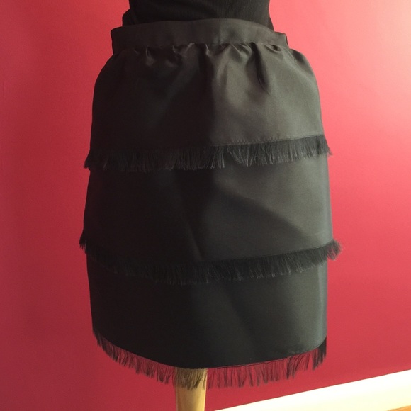 ❌sold❌ Kate spade black fringe skirt - Picture 3 of 3