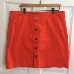 Gap orange skirt