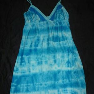 Blue tye dye pajama slip