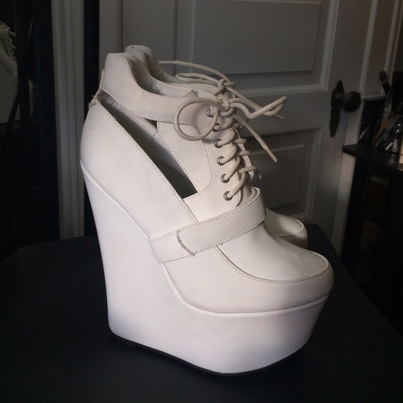 White Platform Heels