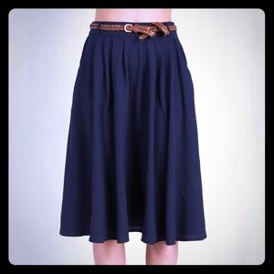 Breathtaking Tigerlillies Skirt in Navy