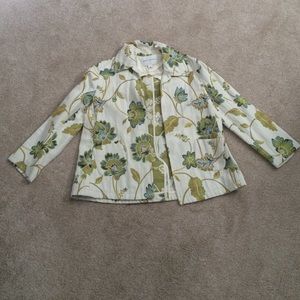 Floral Banana Republic blazer