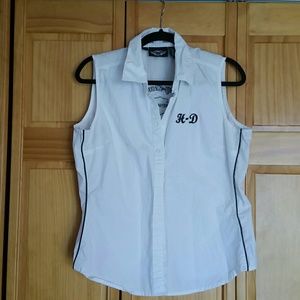 Harley  Davidson  button down top