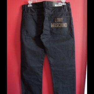 Love Moschino NWOT black denim jeans 31