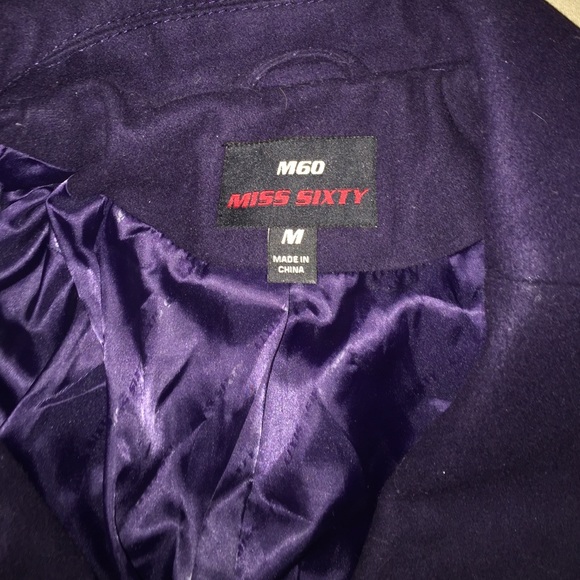 Women's medium dark purple pea coat