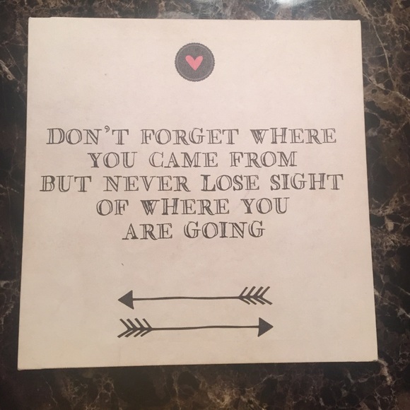 Canvas with saying - Picture 1 of 3