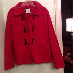 Red Wool Winter Coat