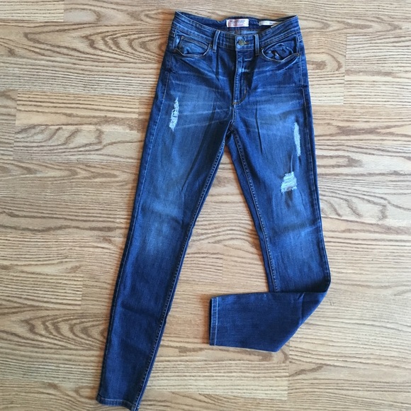 Guess high waisted skinny jeans