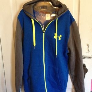 Mens under armour zip up sweatshirt