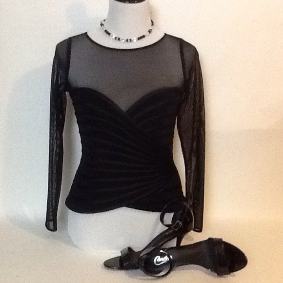 JS Collections Tops - Black on Black long Sleeve Top💋