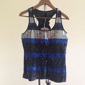 Forever 21 Racer Back Sparkly Sequin Top
