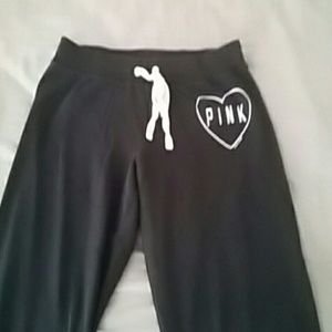 Victoria secret medium black Capri sweats