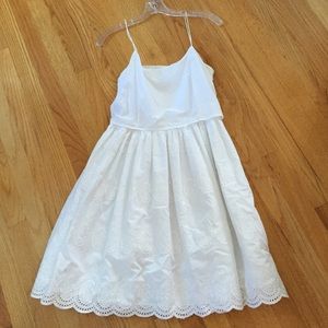 J.Crew white flirty sun dress