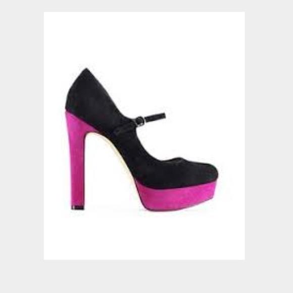 Vince Camuto suede Mary Jane pumps