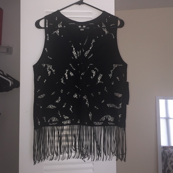 Zara Lace Tassel top