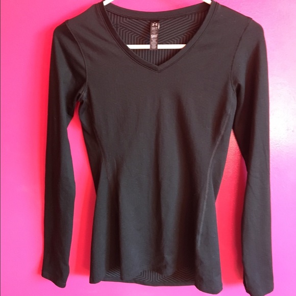 Black Under Armour compression top.