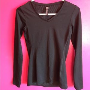 Black Under Armour compression top.