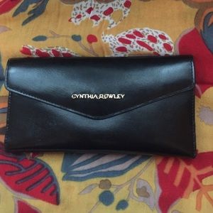 Cynthia Rowley black leather wallet