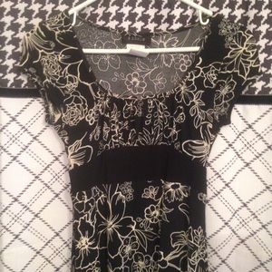 BOGO FREE - Dress in black and off white