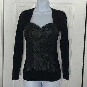 Caché black sweater XS