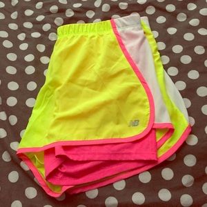 New Balance Neon Yellow Shorts