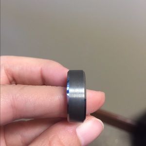 Mens 8mm Tungsten Carbide Ring Size 10