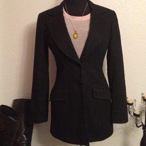 NANETTE LAPORE pin striped navy blue jacket