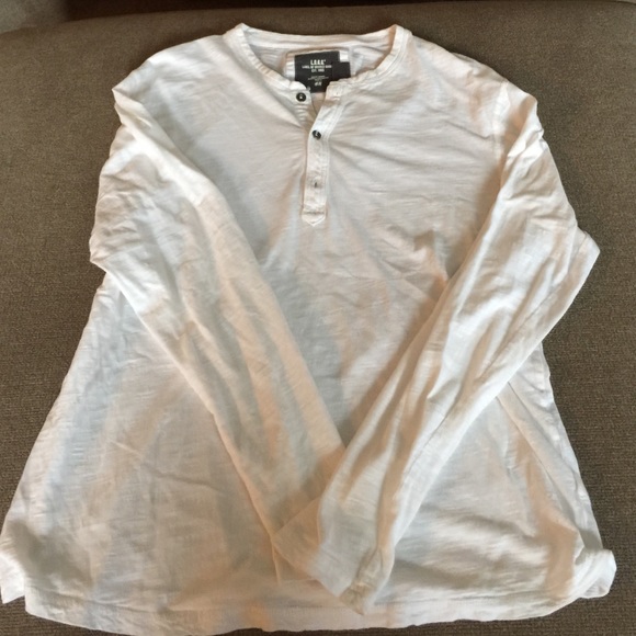 H & M white Henley