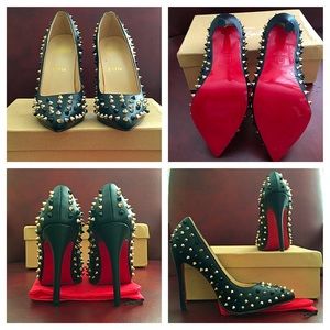 Red Bottom CL Inspired Spiked Heels