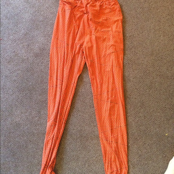 Orange lularoe leggings