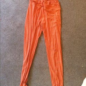Orange lularoe leggings