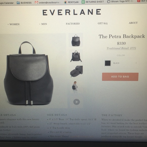 everlane petra backpack