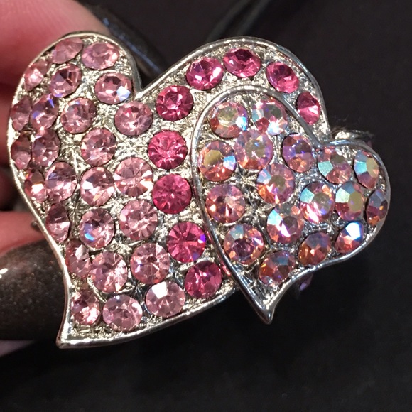 Crystal/metal ponytail holder