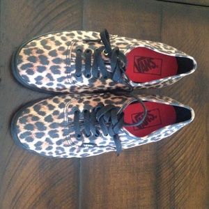 Cheetah print vans