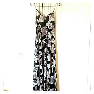 NWOT SHEER FLORAL MAXI