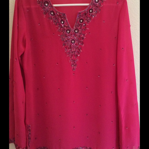 Hand Embellished Indian blouse.