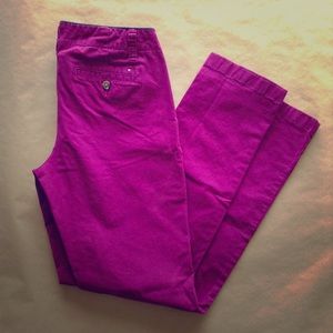 Tommy Hilfiger Maroon Cotton Chinos straight leg