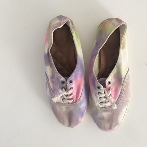 Tie dye slip ons