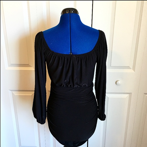 Black Off The Shoulder BodyCon Dress - Picture 3 of 3