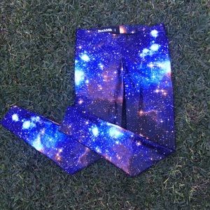 blackmilk blue galaxy leggings