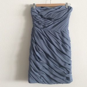 Monique Lhuillier strapless dress.